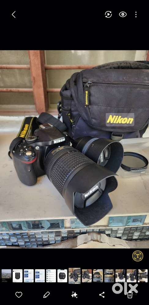 Nikon D5200 camera with premium lenses