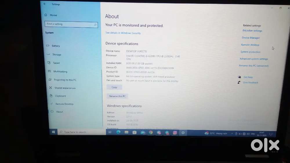 Dell Laptop i5 6th Gen