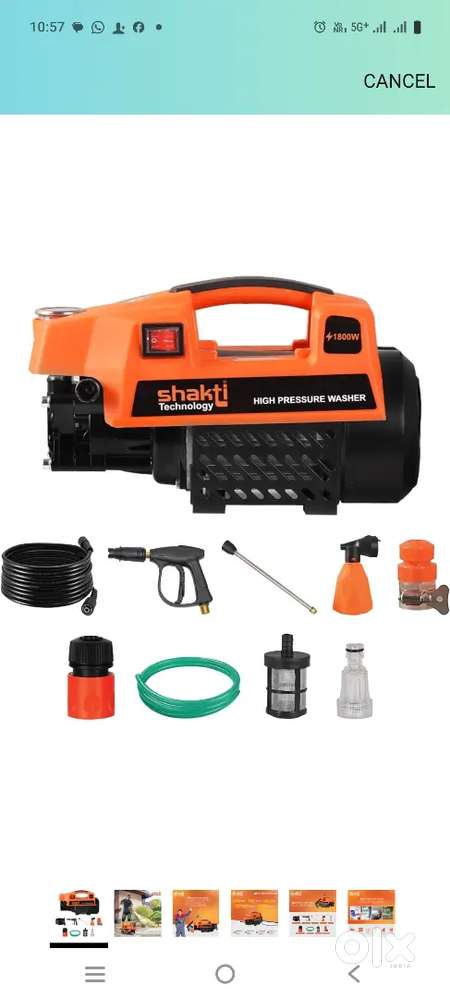 Shakti Technology S3 High Pressure Washer Machine 1800 Watts