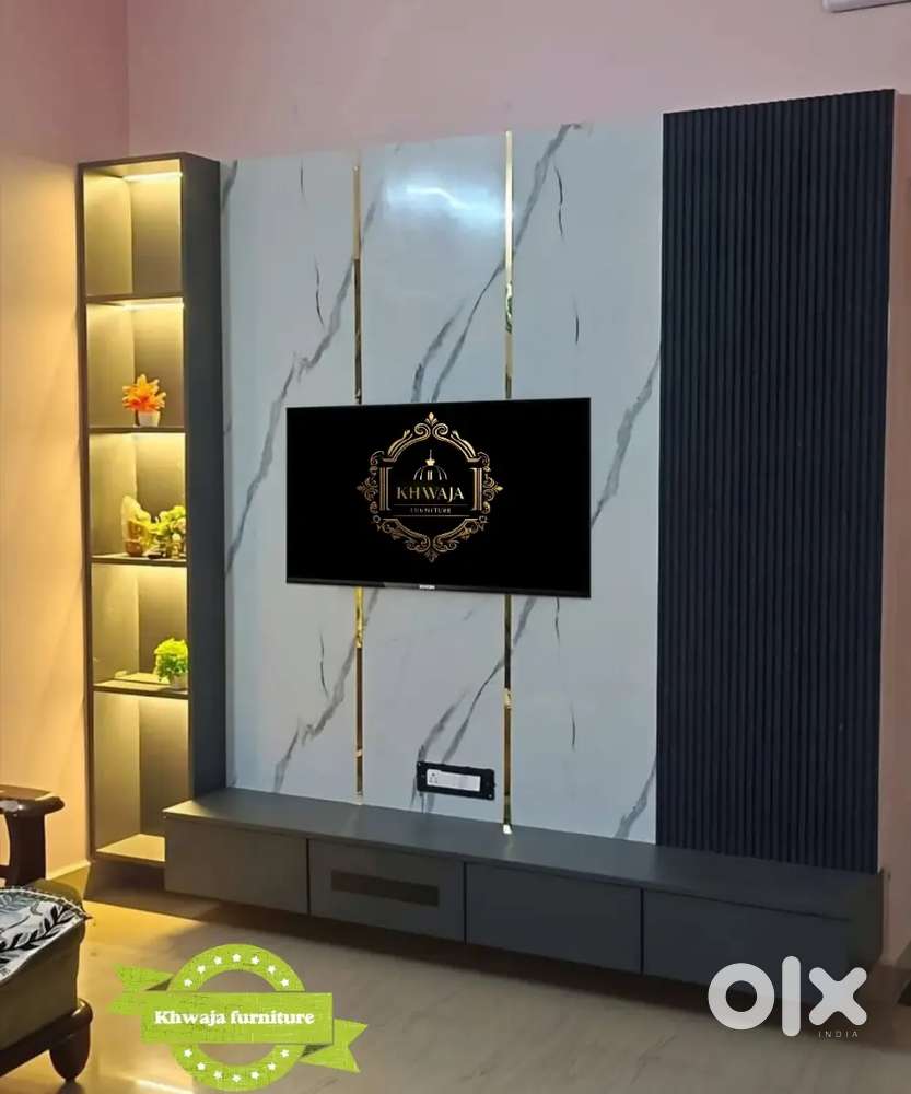 Khwaja furniture. Brand new model TV unit. Bajaj finance available.