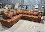 5 seater l shape sofa set with adjustable headrest in STARF FURNITURE