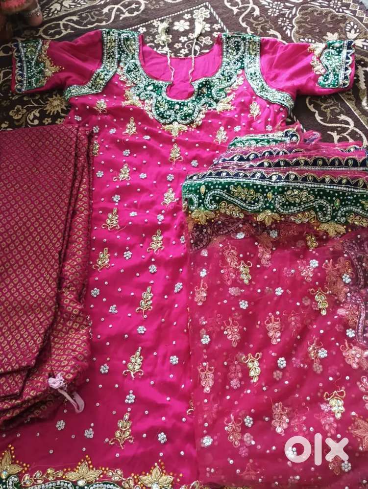 Stone work kada dupatta