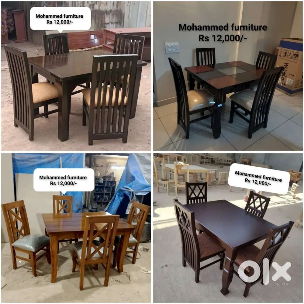 We are manufacturing brand new Assam teak wooden dining table