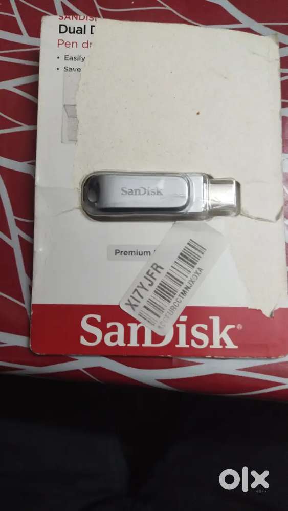 San Disk flash pendrive-256gb with c-type OTG