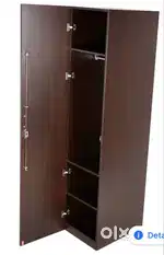 Godrej interio,engineered wood Door wardrobe , finish color : cinnamon