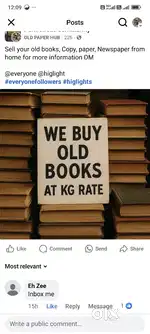 Sell your old books and papers at kg rate