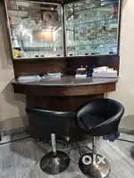 Brand New Bar Top counter and chairs with lights fixed