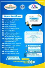 A2B is Hiring staff both freshers and experienced in south indian