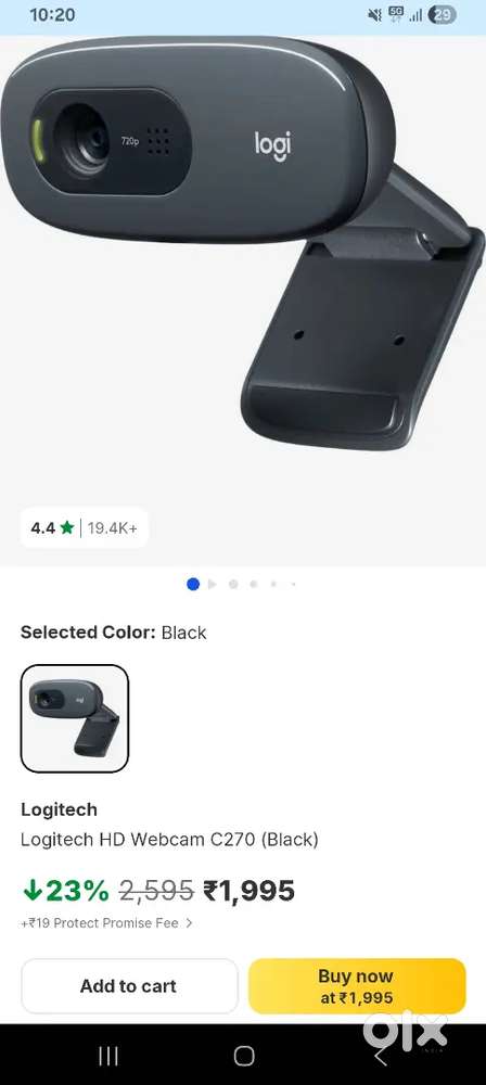 Logitech webcam c270