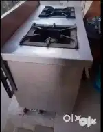 Big Gass Stove. Two burner and extra stand.