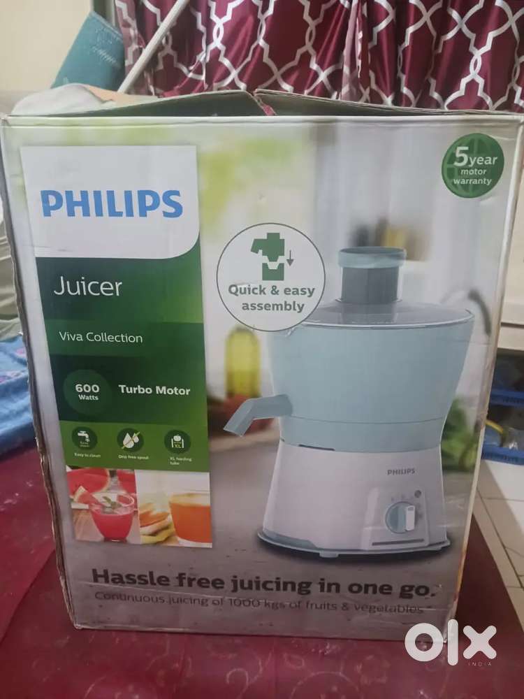 Philips juicer with box warranty card
