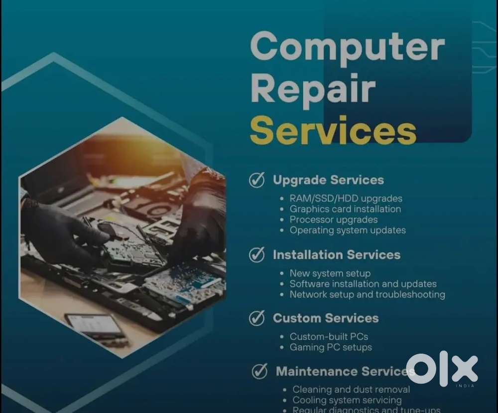 CCTV REPAIRING, COMPUTER SETUP & REPAIRING,  LAPTOP REPAIRING.