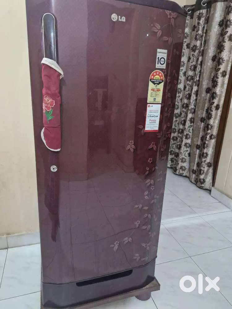 LG 215 Liter Single door Ruby Red
