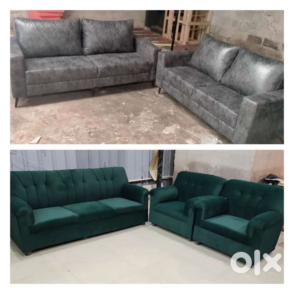 Violent awesome fabric colour combination sofa set