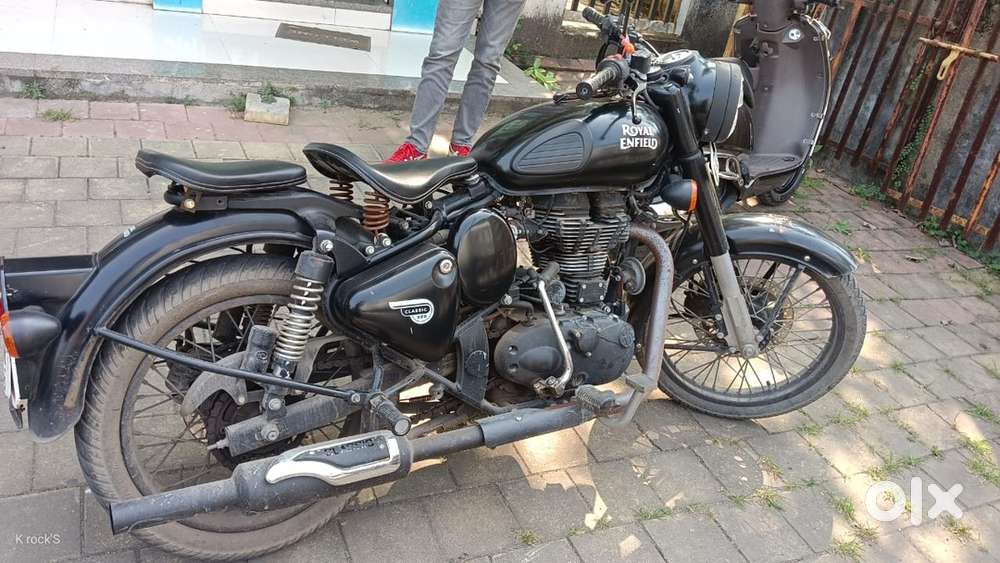 500 cc matt black single handed