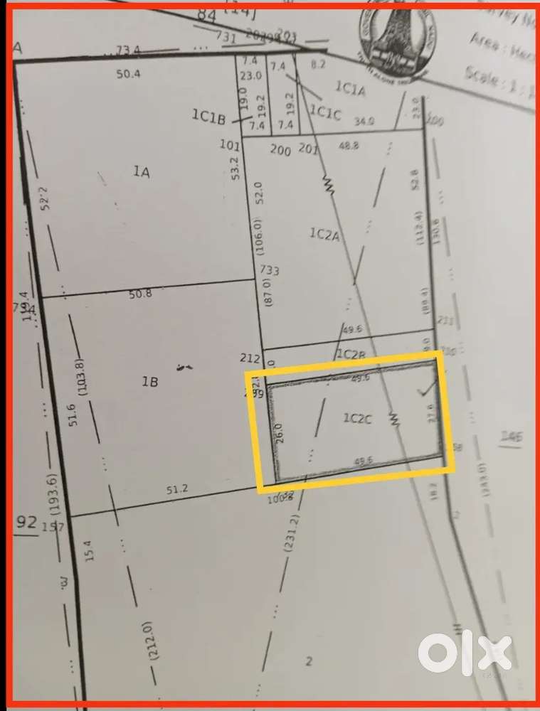 32 Cent Land for immediate sale at kanur puthur 6 km pasur sathy road