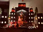 Ganapati decoration homemade
