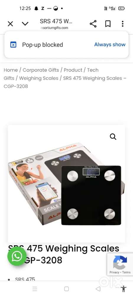 Weighing machine for sale,Brand new, untouched, seal pack,