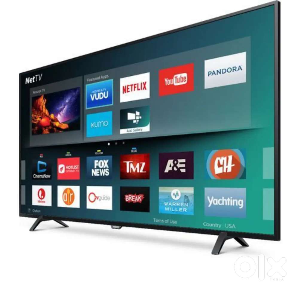 43 inch smart android frameless brand new led tv with 600 free channel