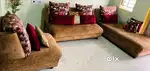 High-Quality Luxury Fabric 3-Piece Sofa Set - Rs. 28,000