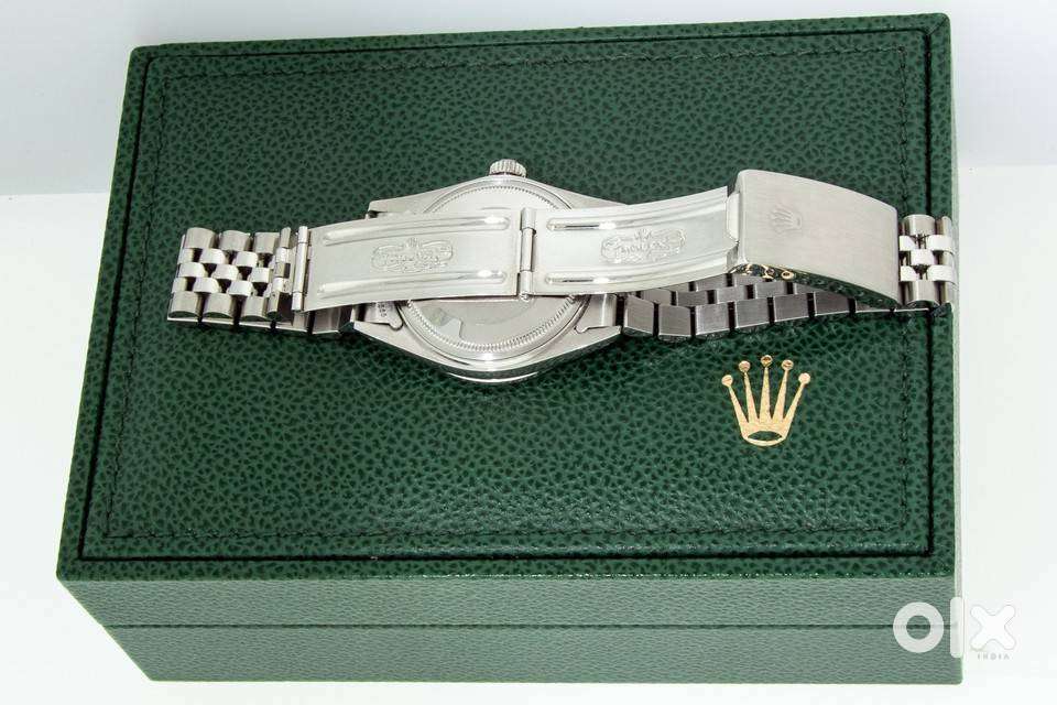 MENS ROLEX DATEJUST BLUE DIAMOND DIAL STEEL AND 18k GOLD DIAMOND SAPPH