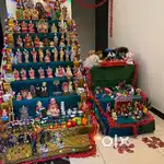 Collapsible seven step golu steps