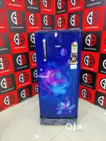 Id.44whirpool Blue colour flower print model 190ltrs single door fridg