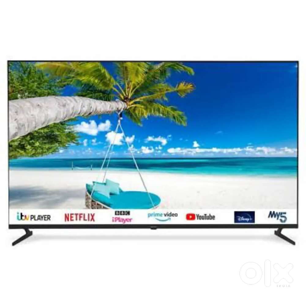 43 inch smart android frameless led tv with 600 channel free in tv