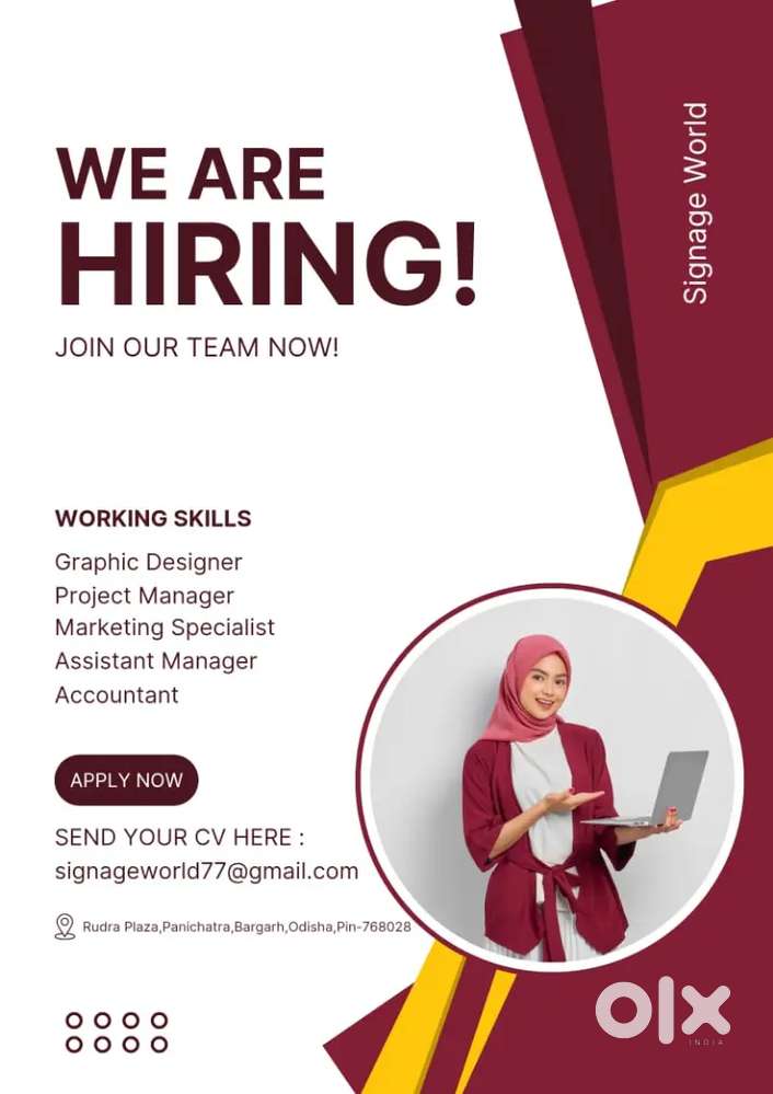 Need Female employee