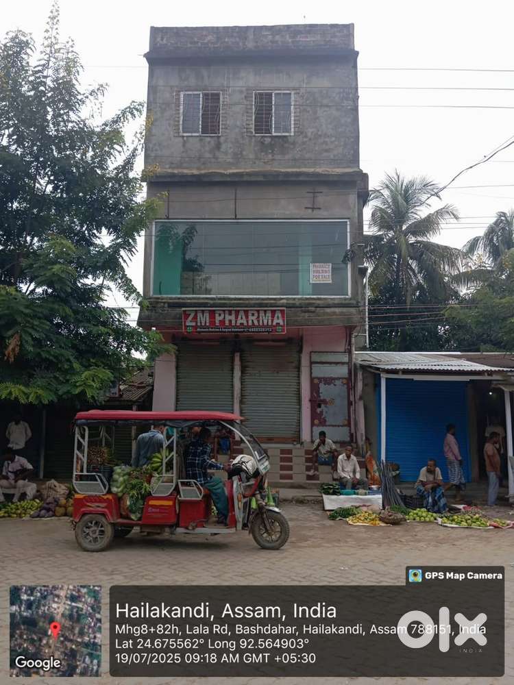3 storied semi commercial building facing main road