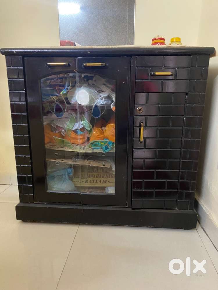 Microwave Stand Trolley with Wardrobe