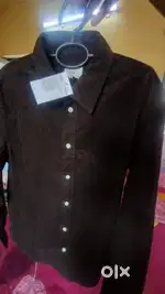 H&M Corduroy Brown Shirt, size S, 1299rs. NEW UNUSED