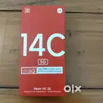 Brand new Redmi 14 C, 1 year warranty, 6 GB ram, 128 gb ,
