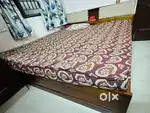 King size cot with mattress 1.5 years old