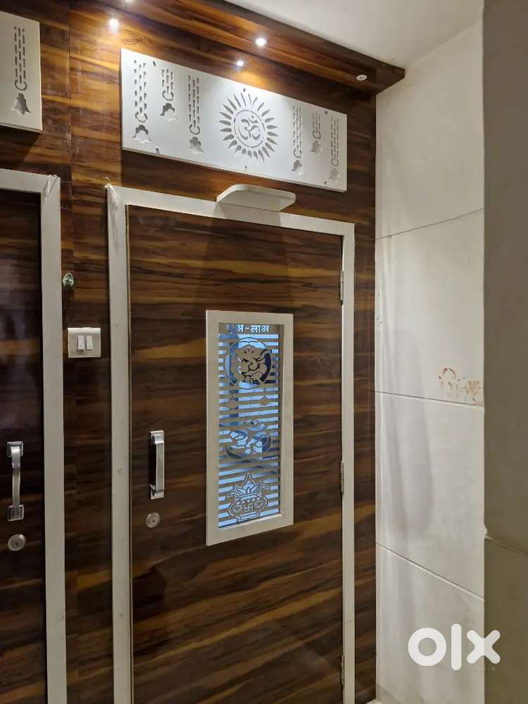 1Bhk with modular kitchen ,TV unit, bedroom wardrobe,