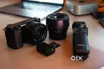 Sony ZV-E10 Creator Kit: 16-50mm, 50mm f1.8, GP-VPT2BT, 128GB, Battery