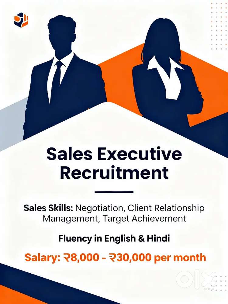 Job opening: Sales executive (Remote), Male/Female.