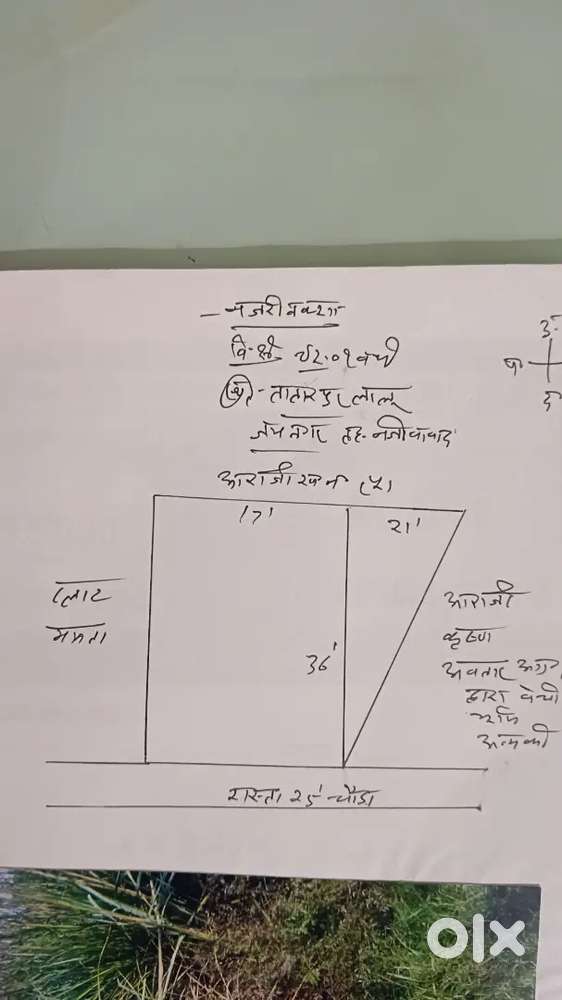एक प्लॉट जय नगर गायत्री मंदिर के पास बस स्टैंड से 100 मीटर दूर पर