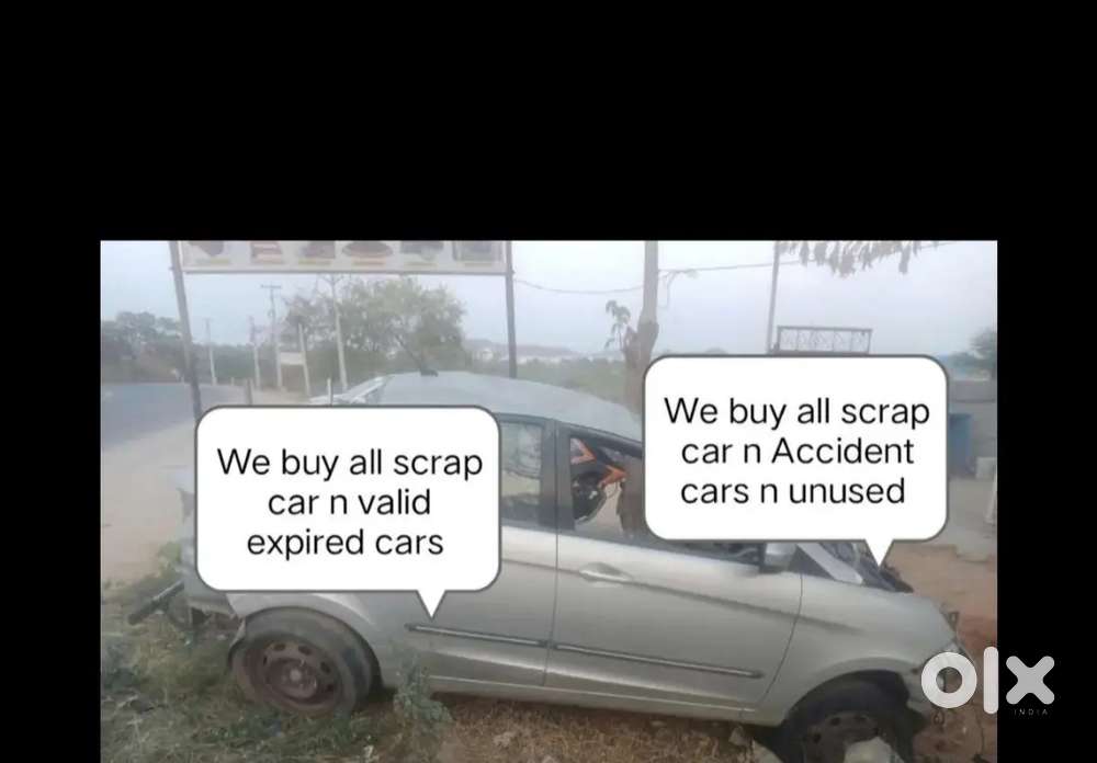 We buy all scrap car n Damage cars n unused cars