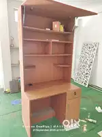 Full size computer table with free boss chair