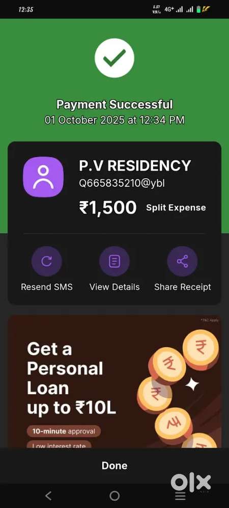 Loan and finance available
