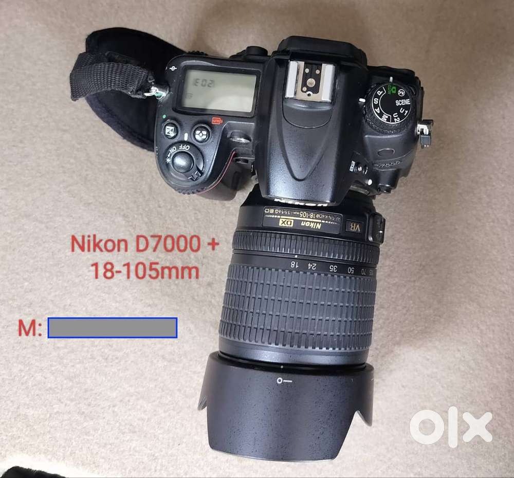 Nikon D7000 with 18-105 mm lens
