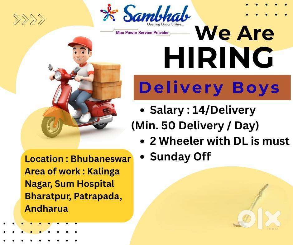 Delivery Boy Job in Bhubaneswar