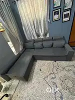 Sofa cum-bed with hydrolic storage system