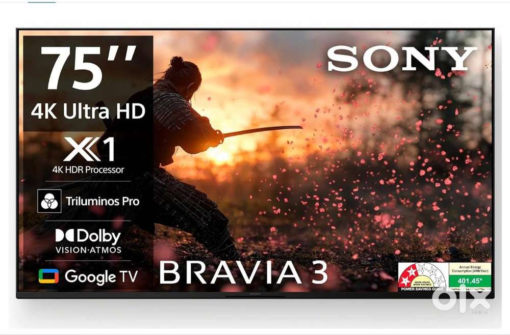 Sony Bravia-3 75 Inch TV (7 days old)