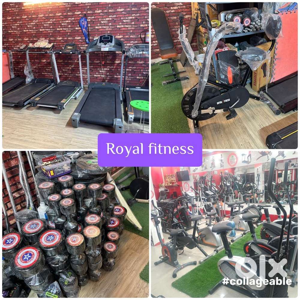 All gym equipment exercises cycle and treadmill available