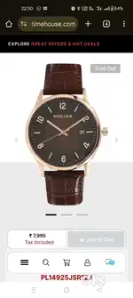 Police wrist watch