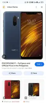 Poco f1 6gb ram 64 storage