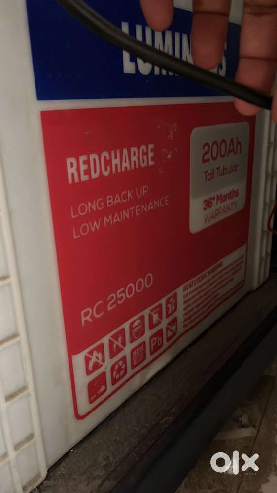 Luminous Inverter Plus Battery Combo with trolley cover