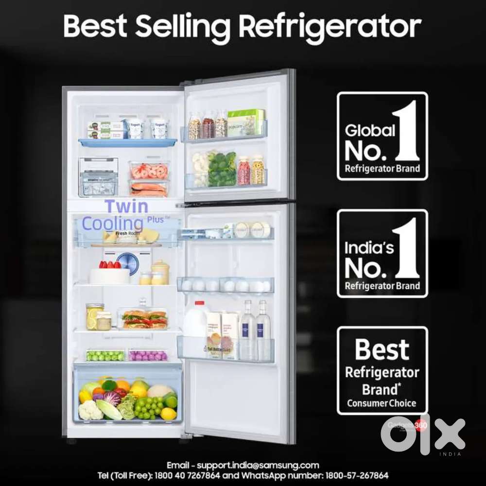 Sealed pack SAMSUNG 301L inverter convertible 5 in 1 Double Door ref.